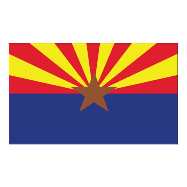 Multi Destination Arizona State/ Arizona Flag Deluxe 3' X 5'State/ Arizona Flag Deluxe 3' X 5' NA 