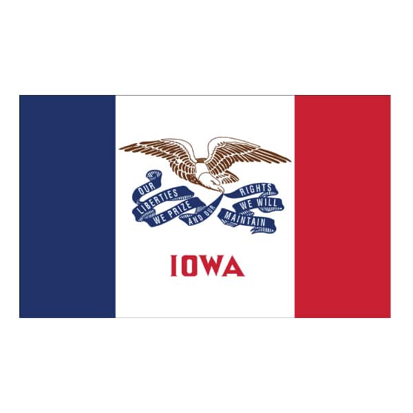 IOWA STATE FLAG new superior quality 3x5ft size fade resist flag us seller