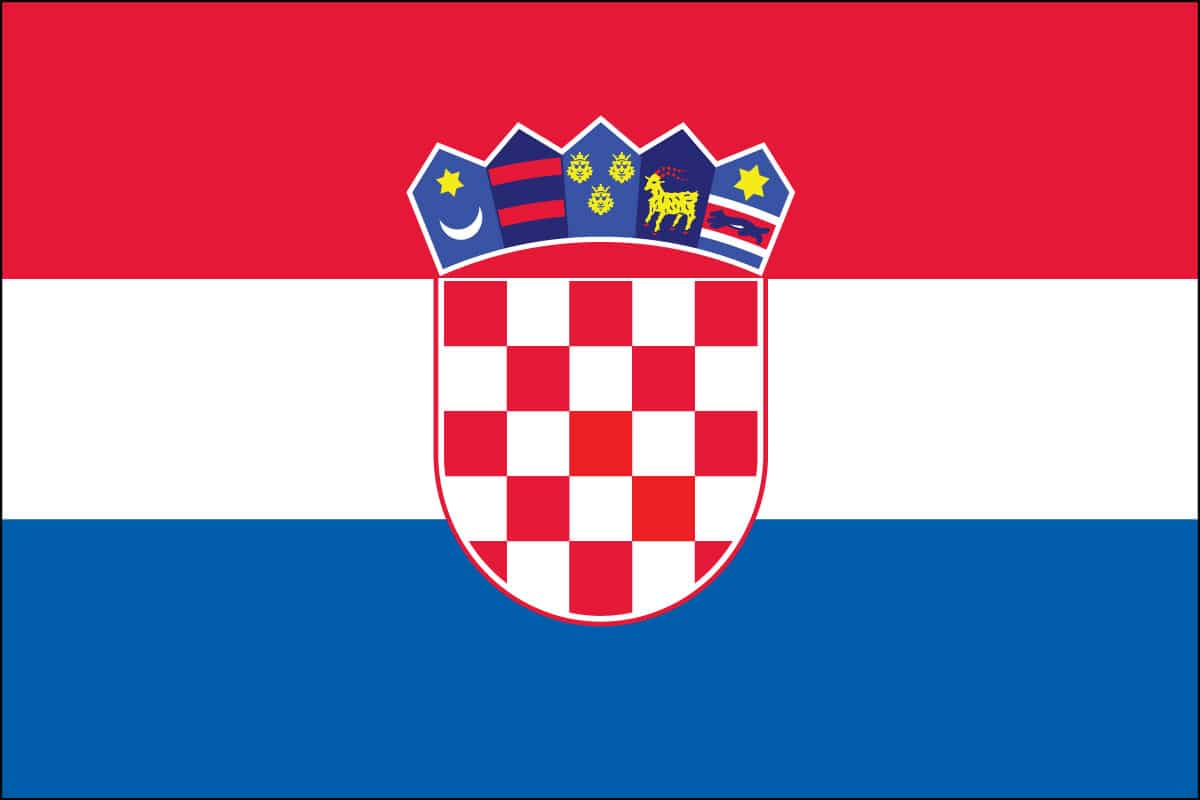 Printable Croatia Flag Printable Blank World